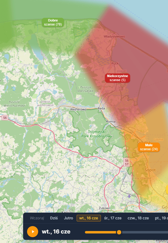 AmberMap zeigt Bernsteinvorhersage für Ostseeküsten-Regionen