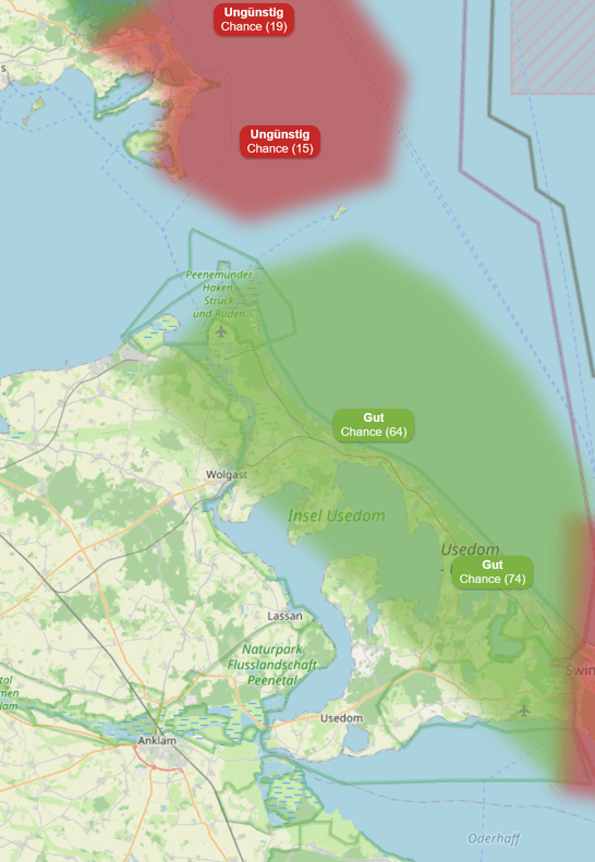 AmberMap zeigt Bernsteinvorhersage für Ostseeküsten-Regionen